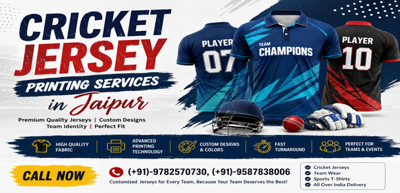 Cricket Jersey Printing Services in Jaipur
