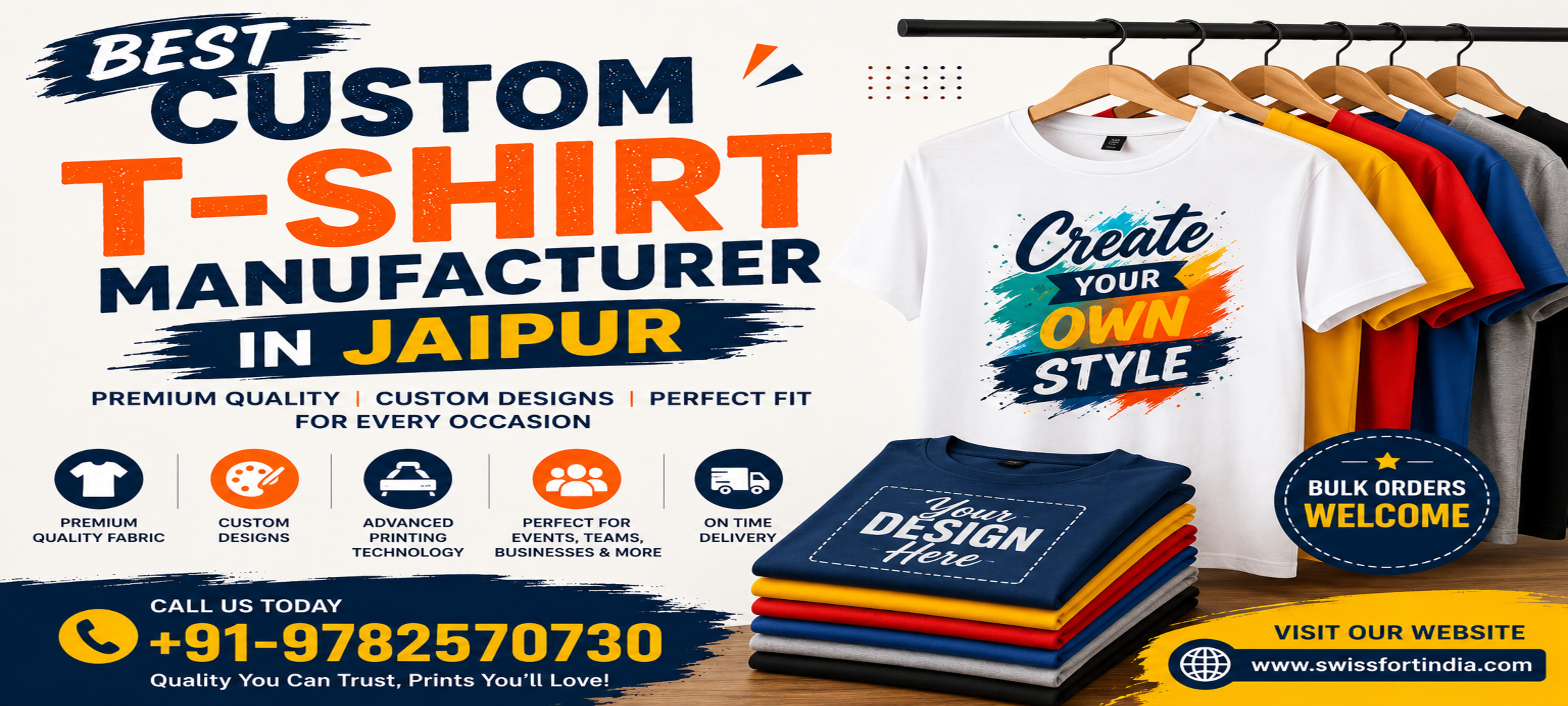Best Custom T-Shirt Manufacturer in Jaipur