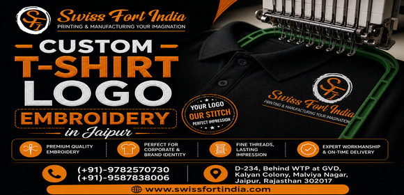 Custom T-Shirt Logo Embroidery in Jaipur