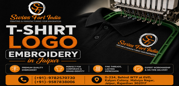 T-Shirt Logo Embroidery in Jaipur