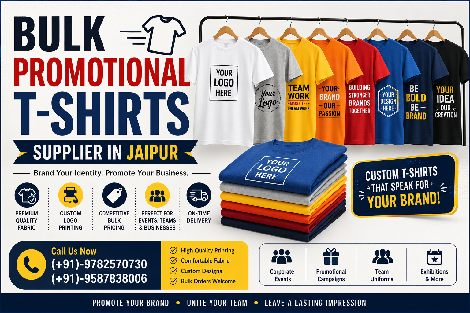 Bulk Promotional T Shirts Supplier in Jaipur